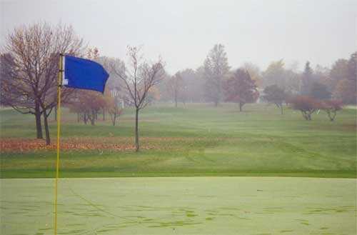 A view from a green at McMillen Park Golf Course.