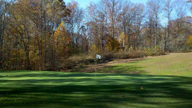 A view of hole #3 at Pine Woods Golf Course