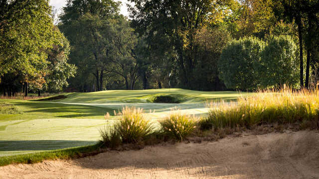 View of the 5th green from Warren Golf Course At Notre Dame.