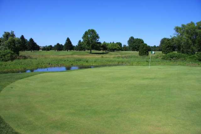 A view of the 3rd green at Briar Leaf Golf Club