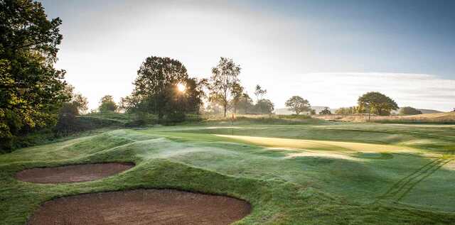 A view of hole #3 at Glynneath Golf Club.