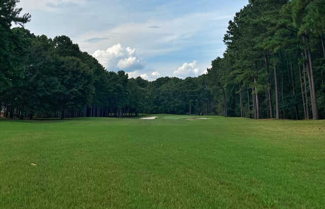A view from the 5th fairway at The Bridges from Tartan Pines.