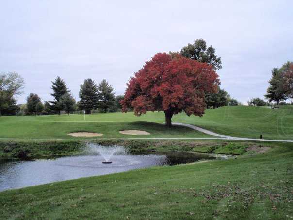 A view of a green at Maplecrest Country Club.