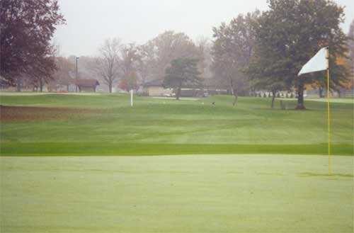 A view of a green at McMillen Park Golf Course.