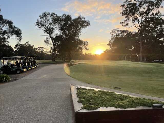 A view from Bendigo Golf Club.