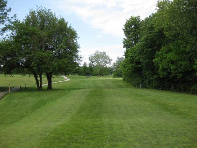 A view of hole #16 at Sarah Shank Golf Course