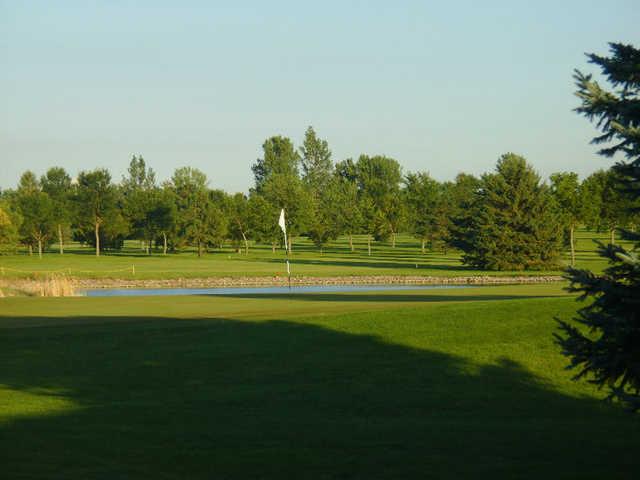 A view of the 9th hole at River Ridge Golf Club
