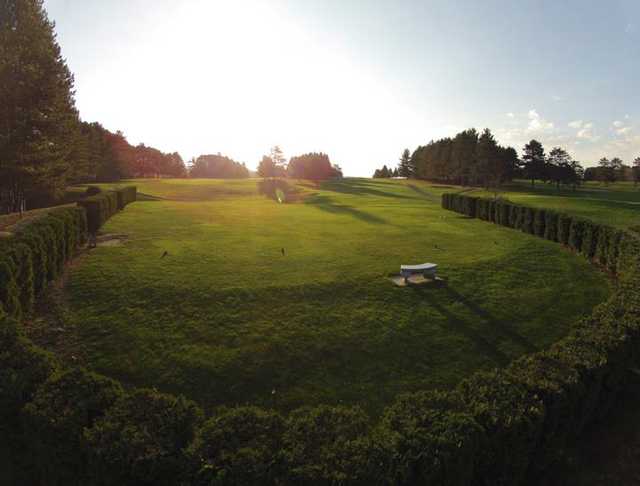 A view of a tee at Newport Country Club