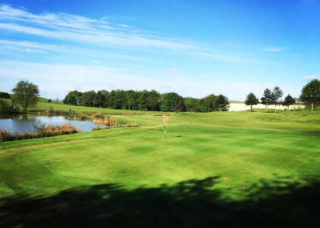A view of a green at Barlborough Links Golf Club.