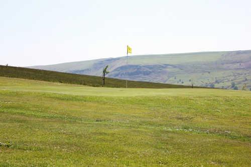 A view of green #8 at Tredegar and Rhymney Golf Club