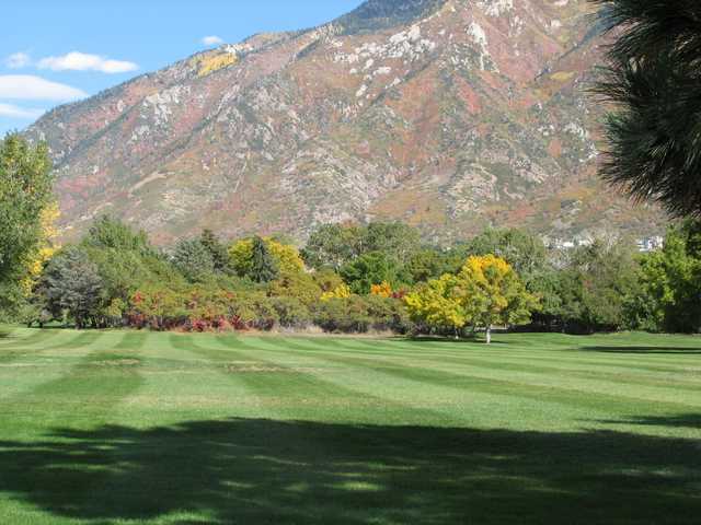 A view of a fairway at Hidden Valley Country Club.