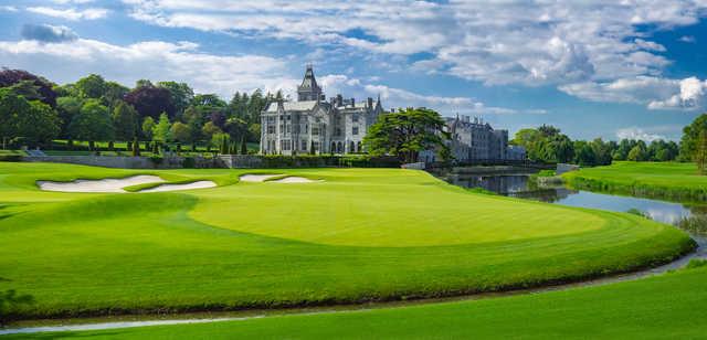 View of the 18th hole at The Golf Course at Adare Manor