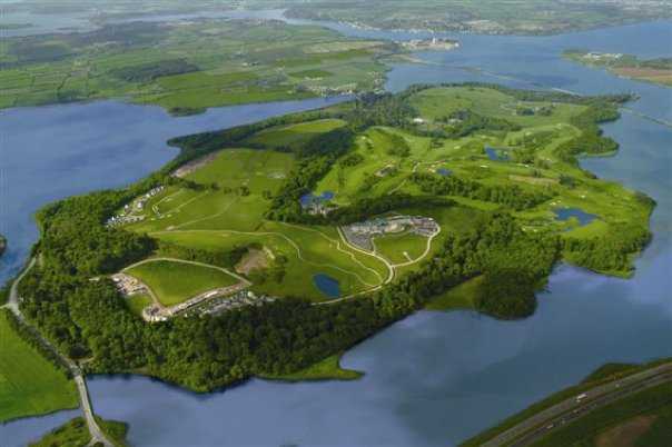 Aerial view from Fota Island Golf Club