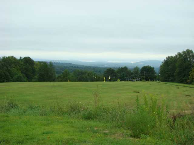 A view of the practice area at Jade Trace from Mystic Meadows