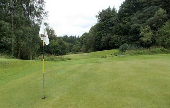 The 5th green on the Wee Course at Whitecraigs Golf Club