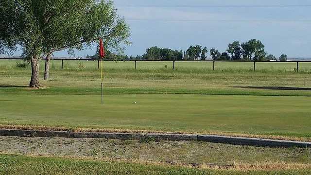 A view of the 8th hole at Fort Custer Golf Club