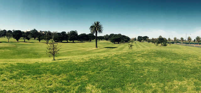 A view of a fairway at Albert Park Golf Course.