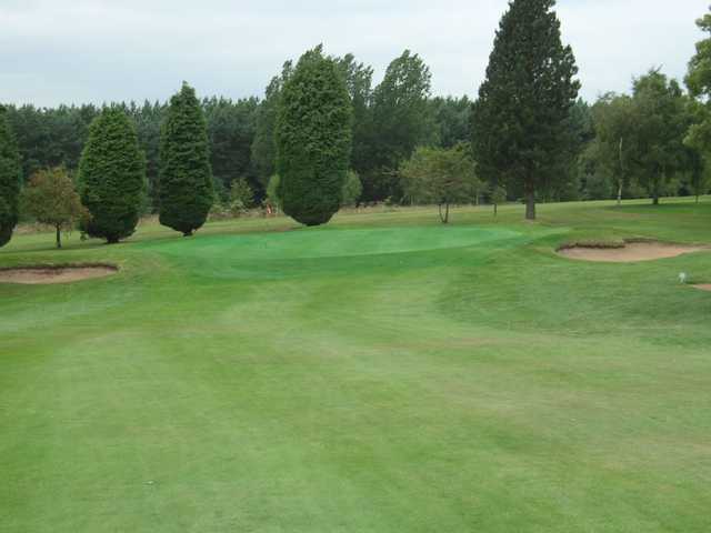 Sand on approach to the 5th at Hallowes Golf Club