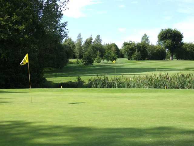 On the 17th green at Norton Bridge Golf Club
