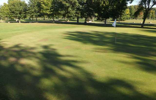 View of a green from the North course at Tri-Way Golf Club