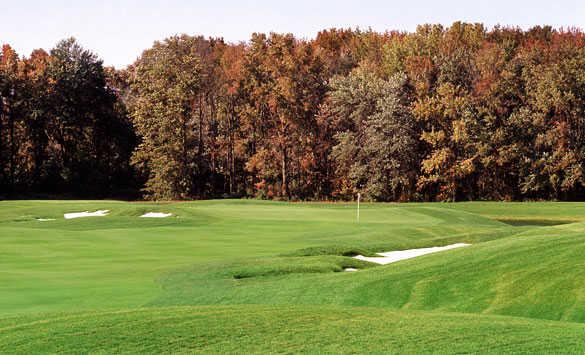 A view from the par-4 10th hole at Frog Hollow Golf Club