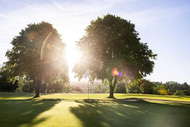 View from a green at North Downs Golf Club.