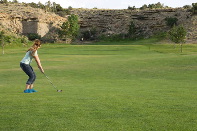A view of a hole at Millsite Golf Course