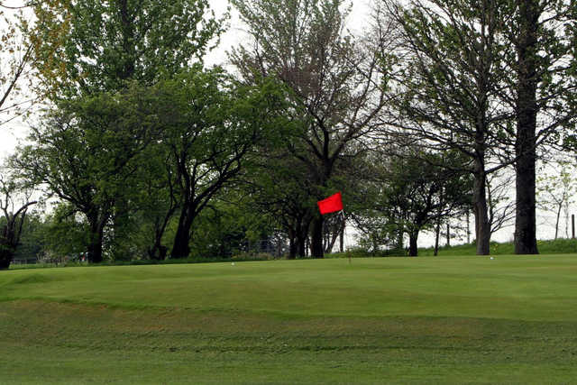 A view of the 16th hole at Lochview Family Golf Centre