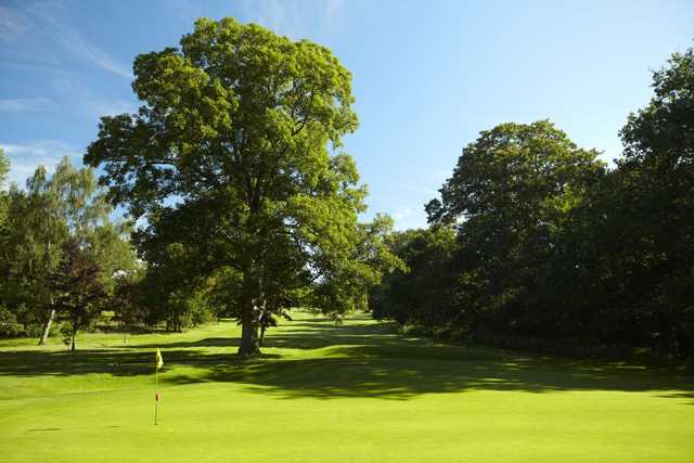 The 8th green at Kedleston