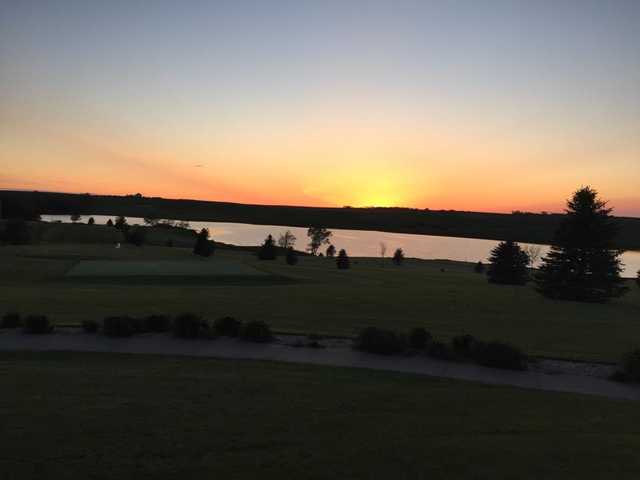 A view of a hole at Dakota Trails Golf Course.