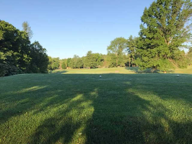 A view from a tee at Cascades Golf Course.