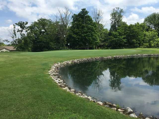 A view of a hole at Hidden Valley Golf Club.
