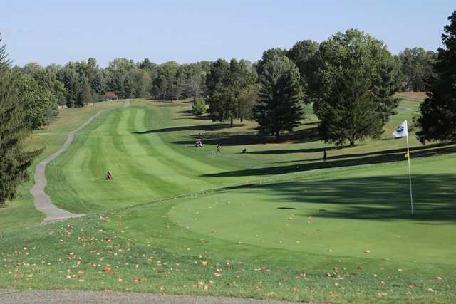 A view of a hole at Martinsville Golf Club.
