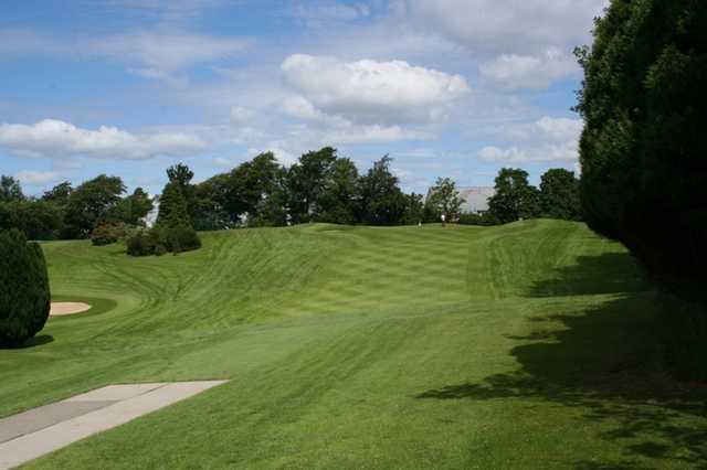 The first hole at The Whitecraigs Golf Club