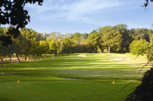 A view from a tee at The Derby Course from Belfry Golf Club