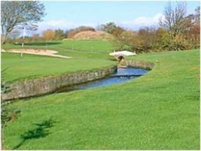 Water hazard on the 9th hole at Ardeer Golf Club
