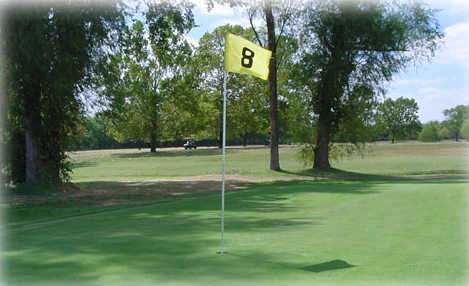 A view of hole #8 at Tahlequah City Golf Course