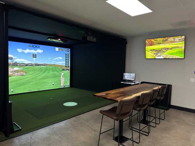 A view from The Birdhouse Indoor Golf.