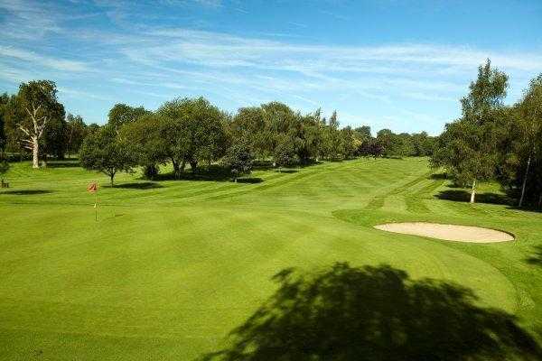 A view of green #12 at Kedleston Park Golf Club