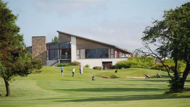 A view of the clubhouse and a hole at Limerick Golf Club.
