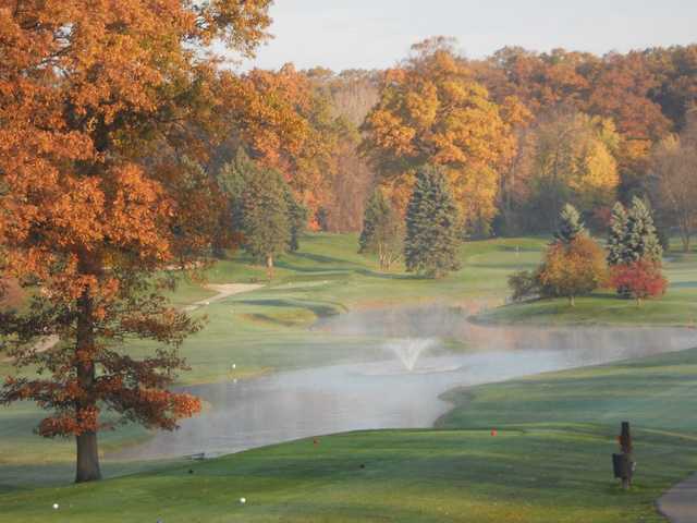 A fall day view from Pottawattomie Country Club