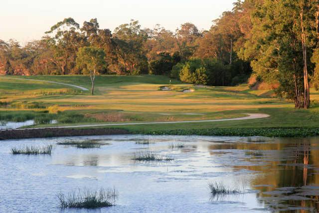 A view of the 2nd green at Bungool Course from Riverside Oaks Golf Club