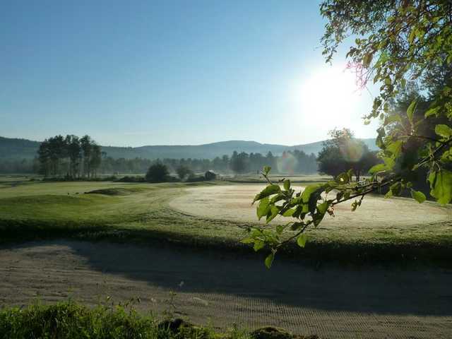 A view of the 12th green at Ragged Mountain Golf Club