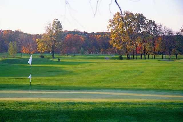 A view of a green at Rivercrest Golf Club