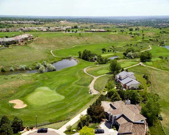Aerial view of hole #12 at Bear Creek Golf Club