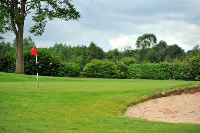 A view of a green at Knights Grange Golf Complex