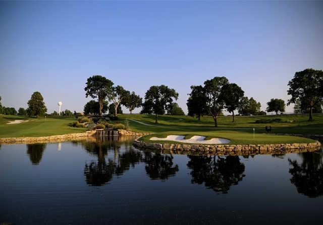 A view over the water from Legends at Shangri-La Country Club