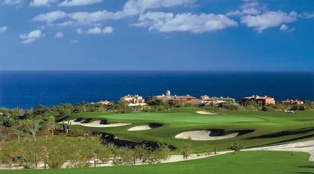 A view of a well protected hole at Cabo del Sol Course.