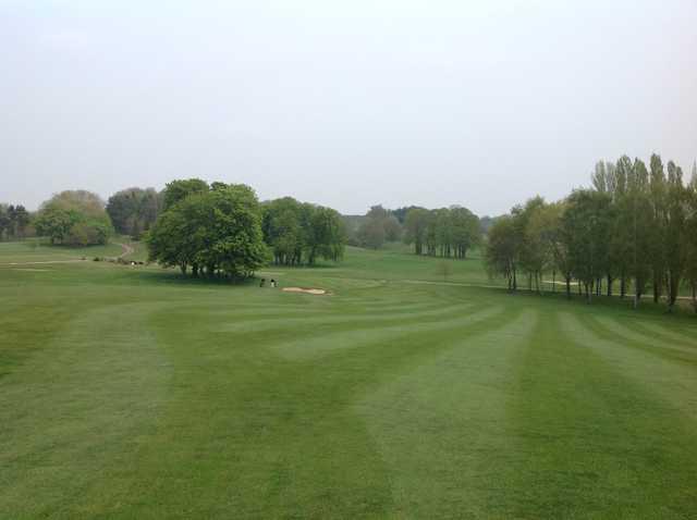 Looking down the fairway at Hoebridge Golf Centre