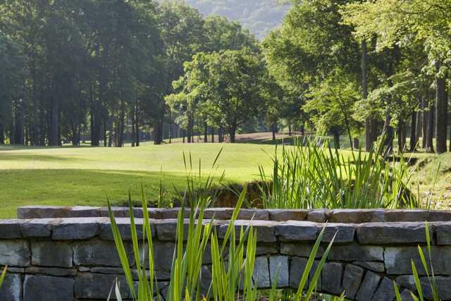 A view over a bridge at Shoal Creek Golf Club
